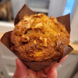 Muffins aux carottes - 6 unités (SANS NOIX)