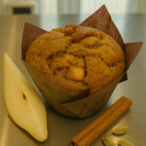 Muffins aux poires & épices chaï - 6 unités