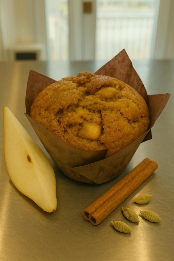 Muffins aux poires & épices chaï - 6 unités