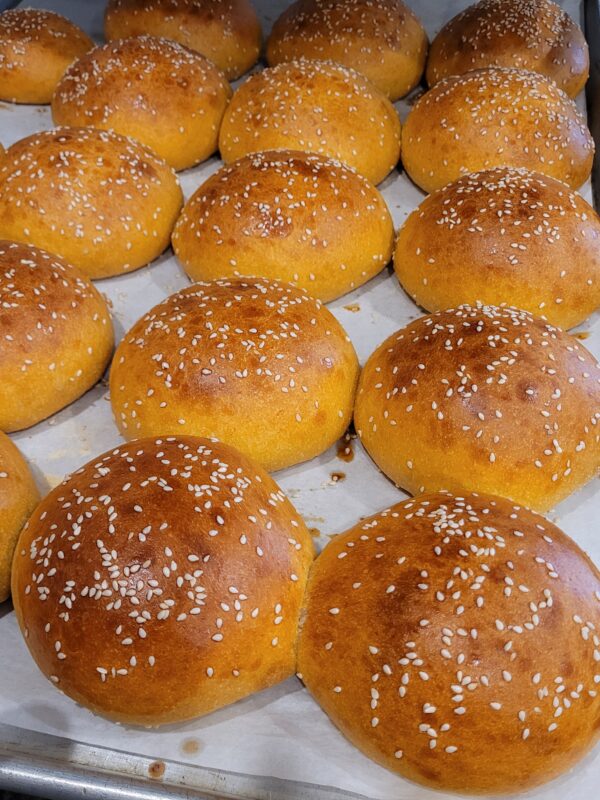 Pain burger paprika fumé et oignons - 4 unités – Image 2