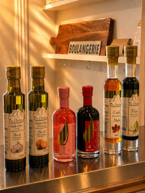 Duo huile d'olive et vinaigre balsamique