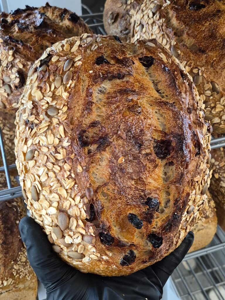 Miche canneberges & graines de citrouille